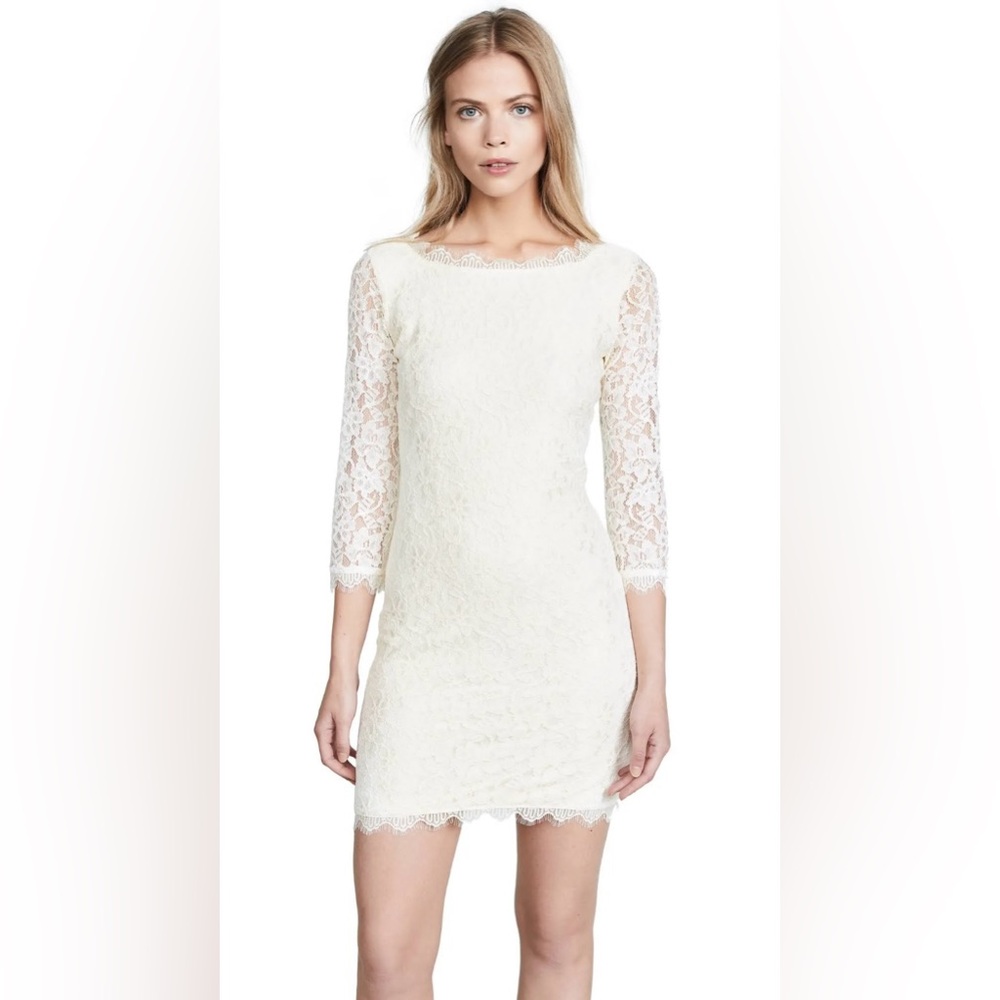 Diane Von Furstenberg Zarita Lace Long Sleeve Dress